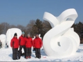 尾崎慎の雪像彫刻